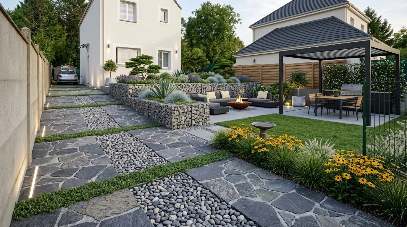 Landscape design in Contemporary Yard style — Yard by GenRoom AI