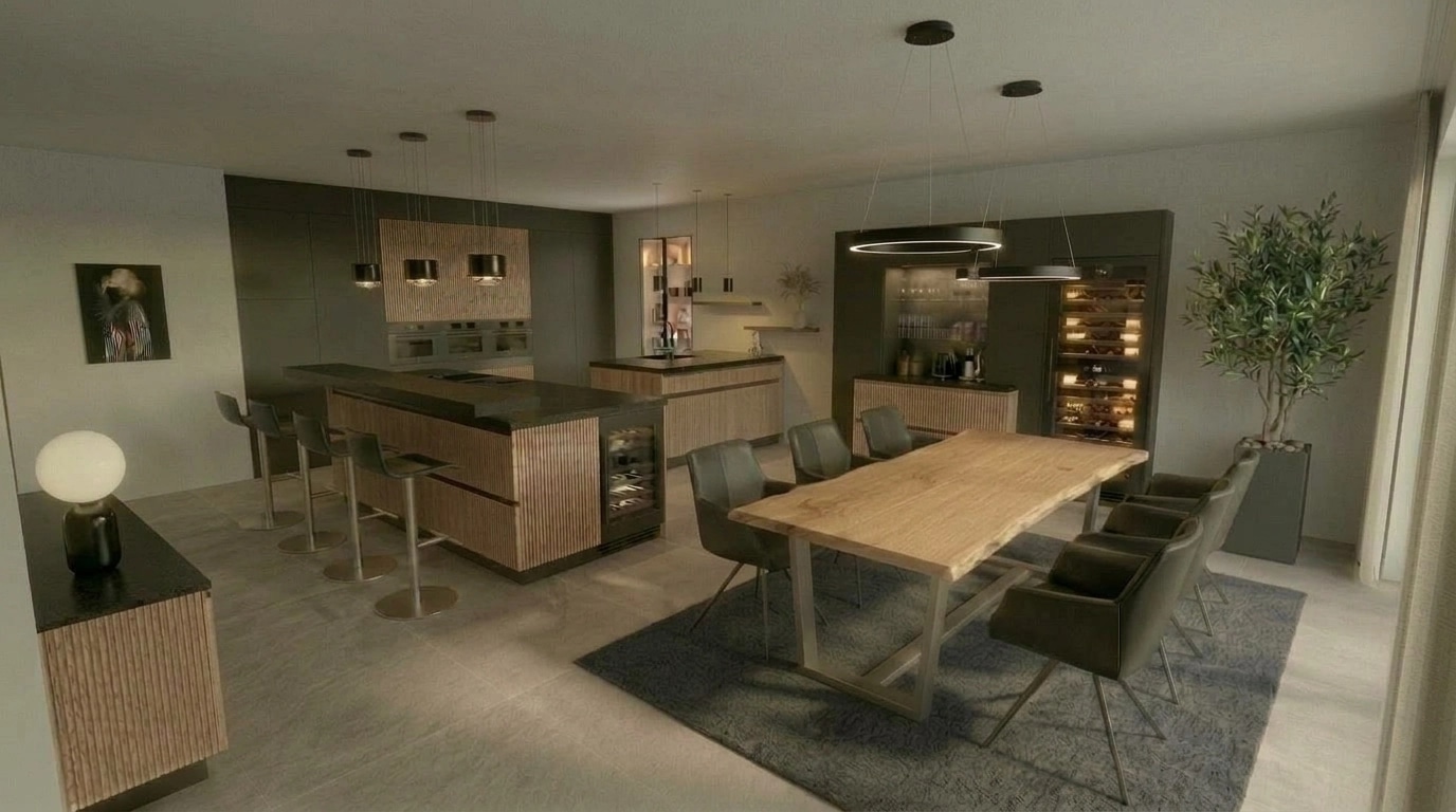 Kitchen interior in no_style style — photo by GenRoom AI