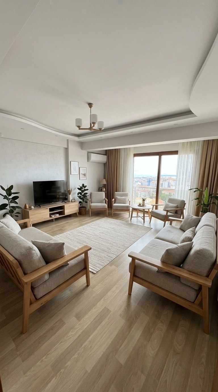 Interior design in Scandinavian style — Living Room by GenRoom AI