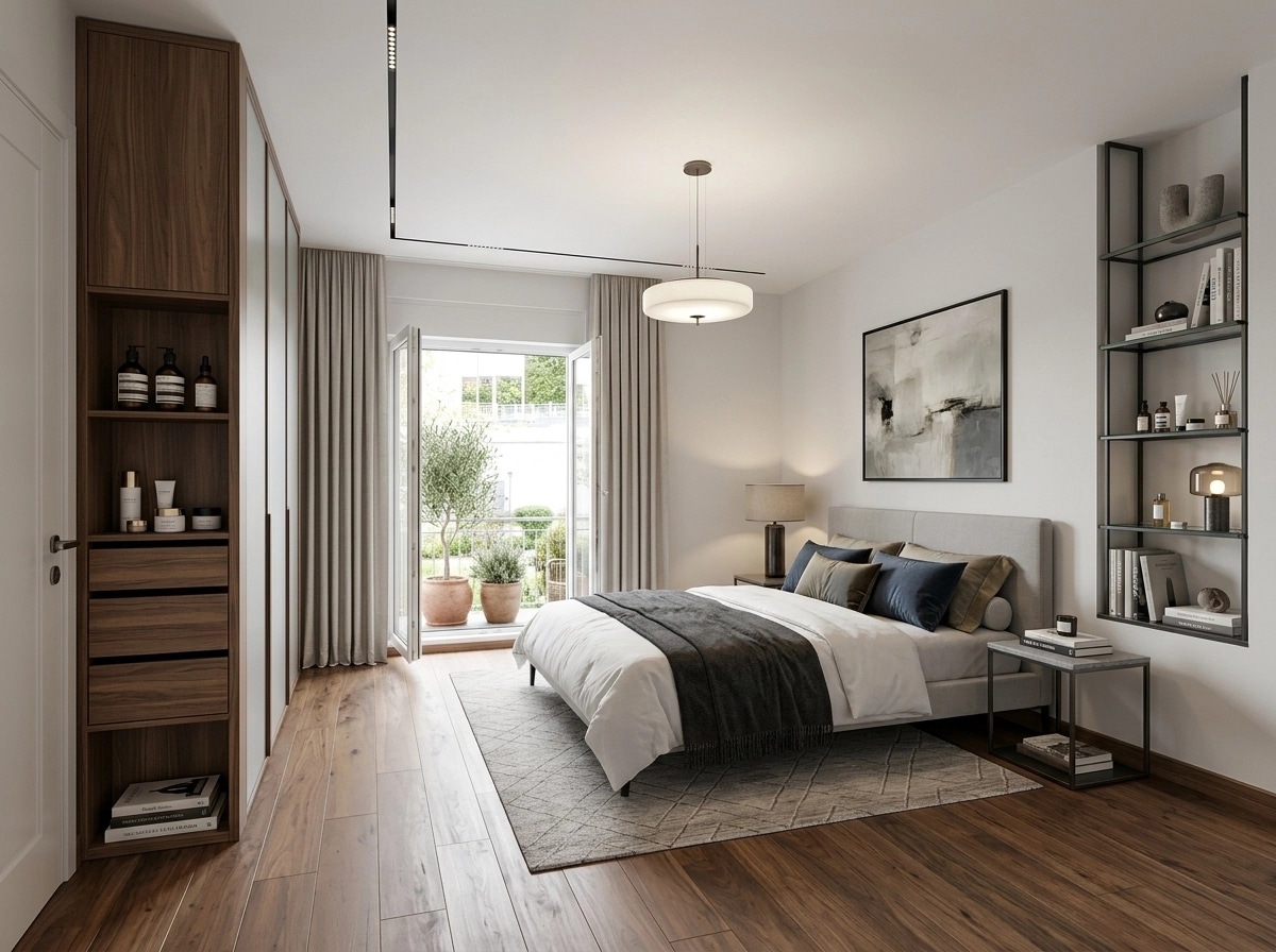 Contemporary Bedroom design — interior photo by GenRoom AI