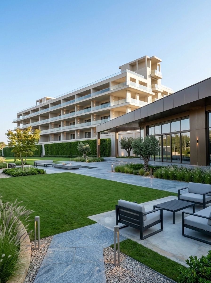 Landscape design in Minimalist Yard style — Yard by GenRoom AI
