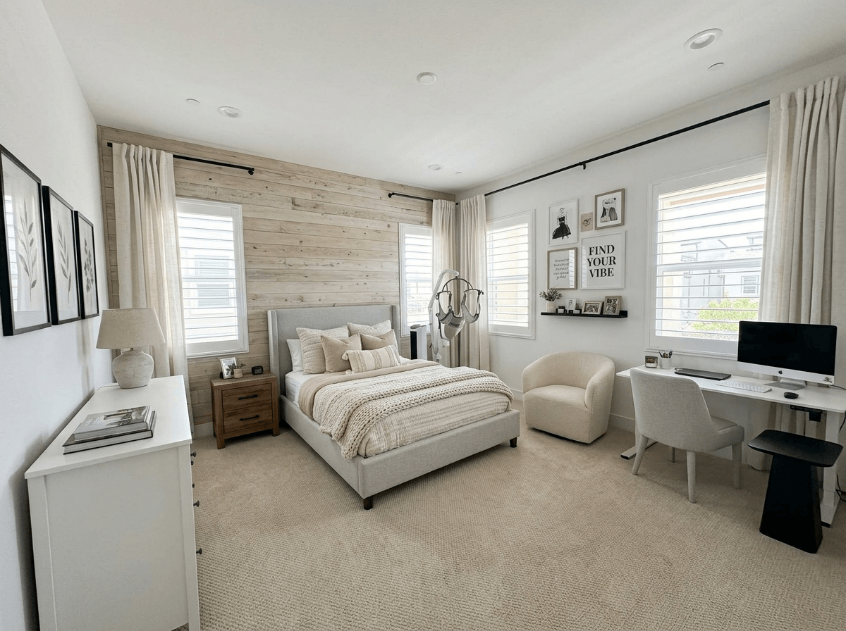 Interior design in Modern Farmhouse style — Bedroom by GenRoom AI