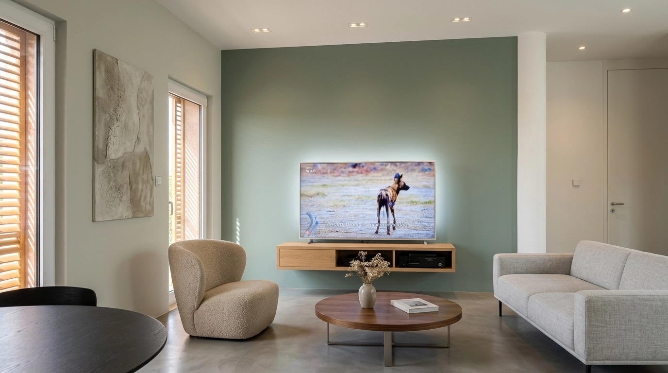 Minimalism Living Room design — interior photo by GenRoom AI