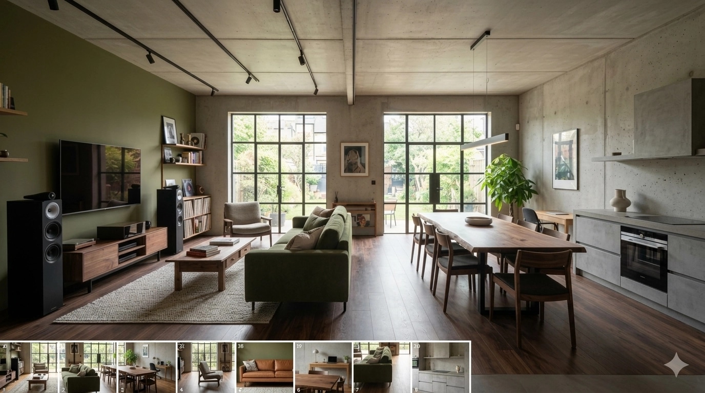 Minimalism Living Room design — interior photo by GenRoom AI