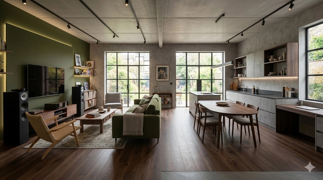 Interior design in Scandinavian style — Living Room by GenRoom AI