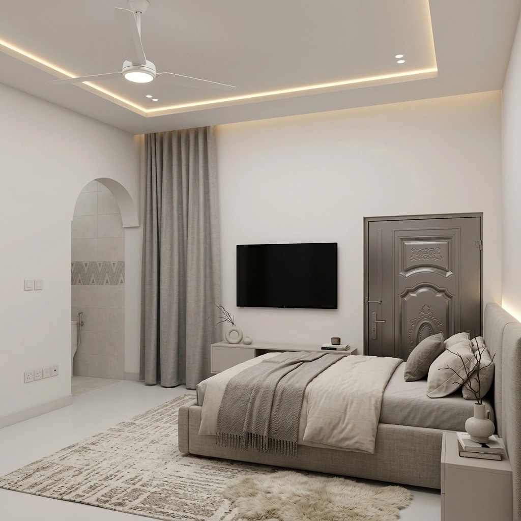 Minimalism Bedroom design — interior photo by GenRoom AI