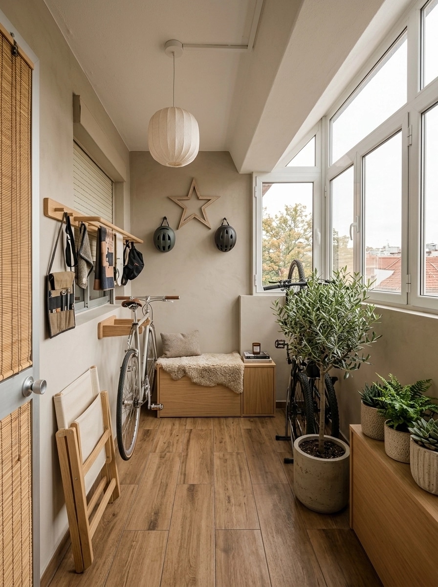 Interior design in Scandinavian style — balcony by GenRoom AI