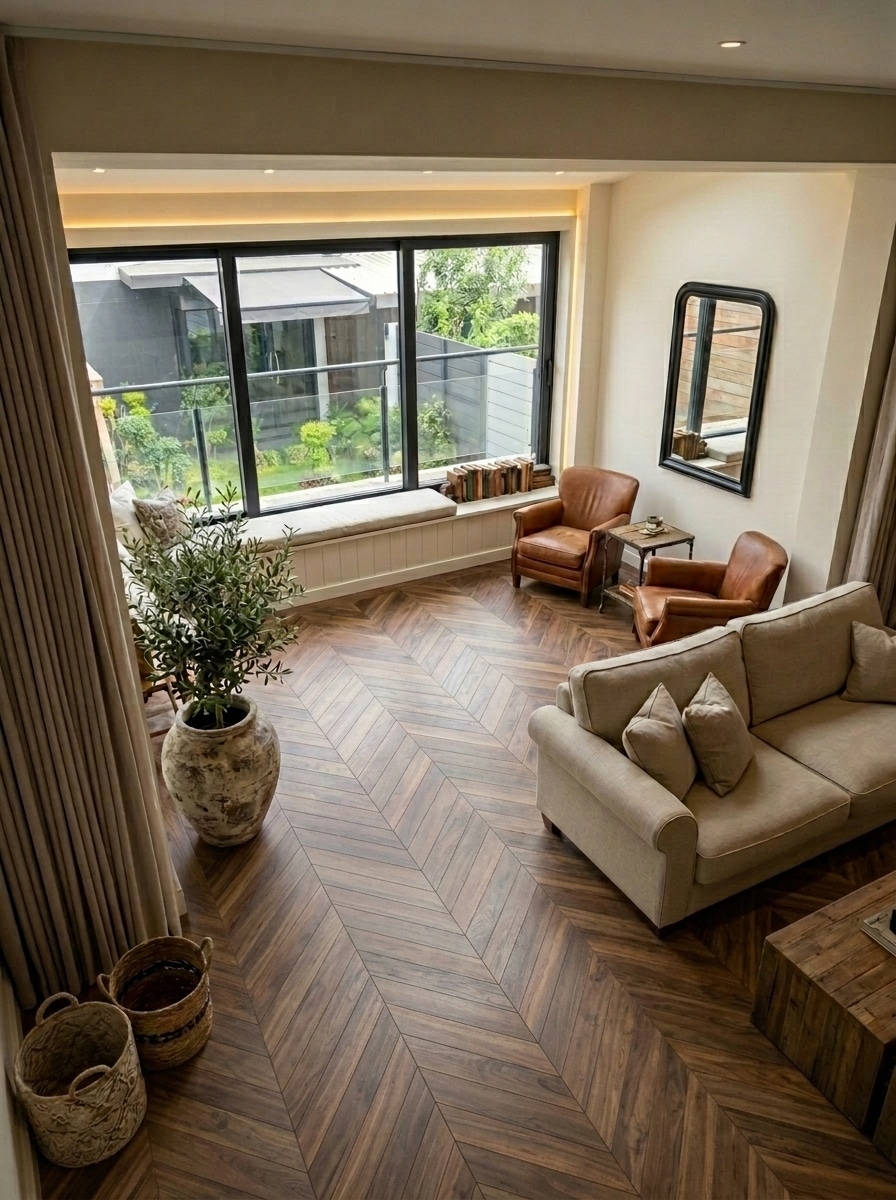 Modern Farmhouse Living Room design — interior photo by GenRoom AI