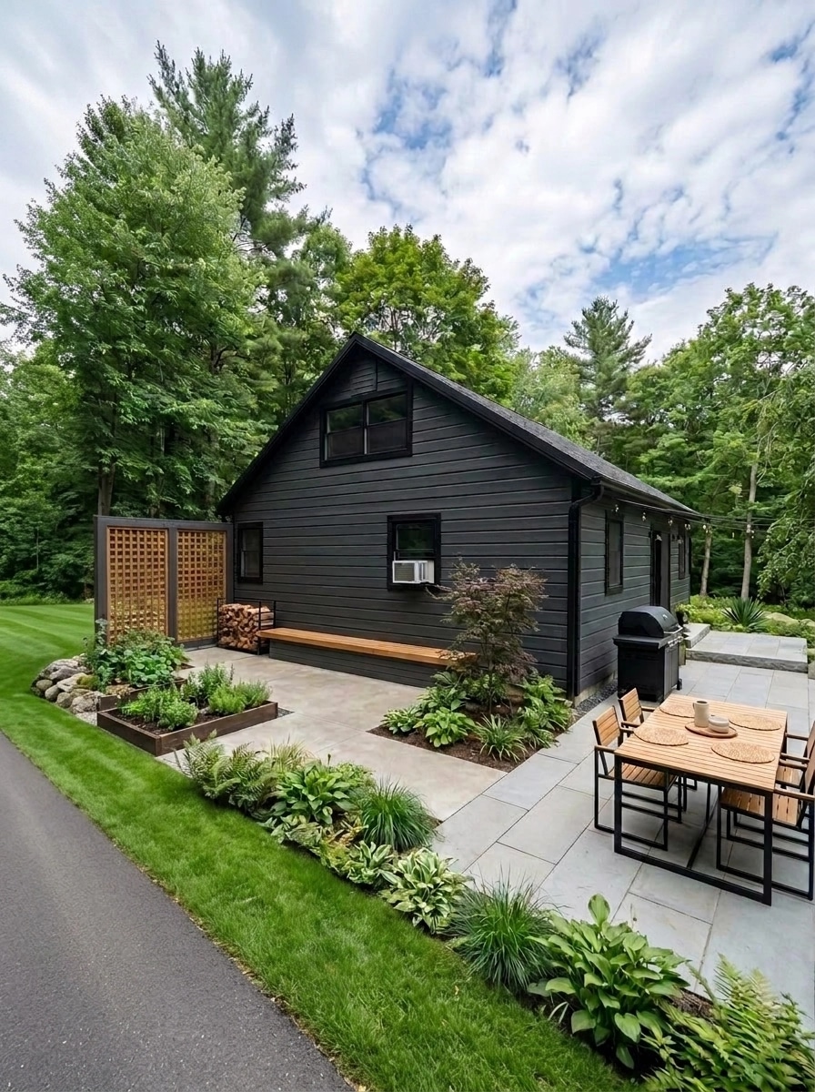 Landscape design in Scandinavian Garden style — Yard by GenRoom AI
