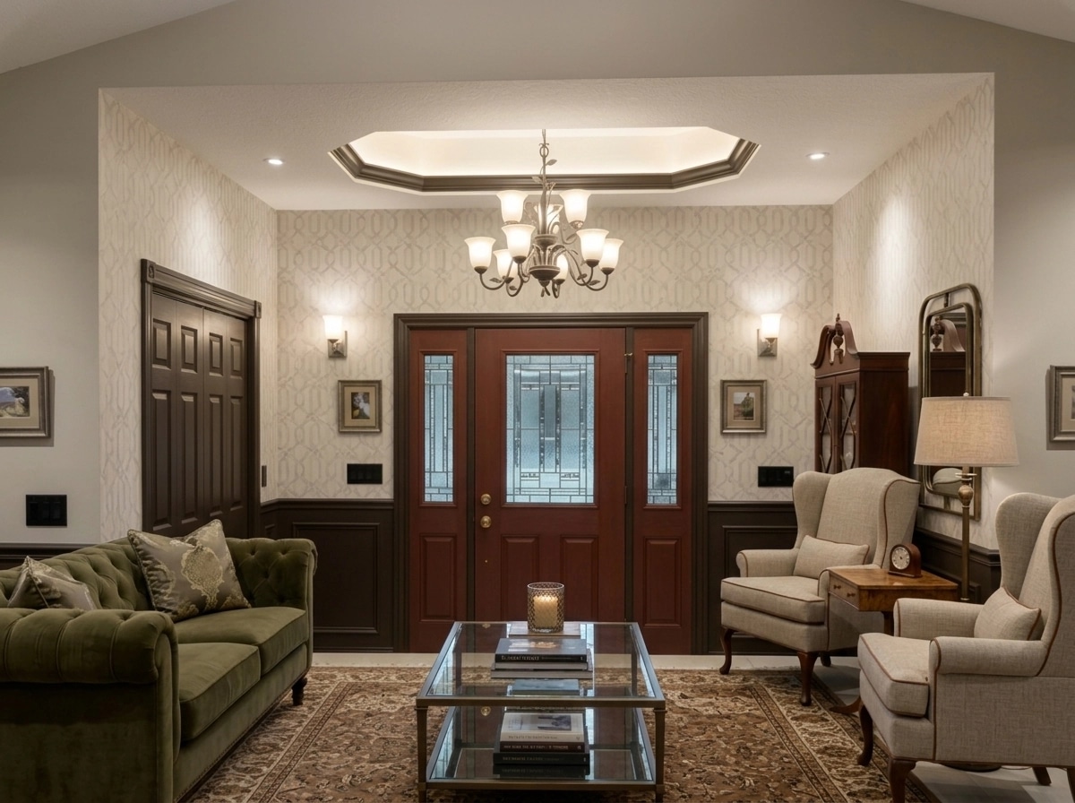 Transitional Living Room design — interior photo by GenRoom AI
