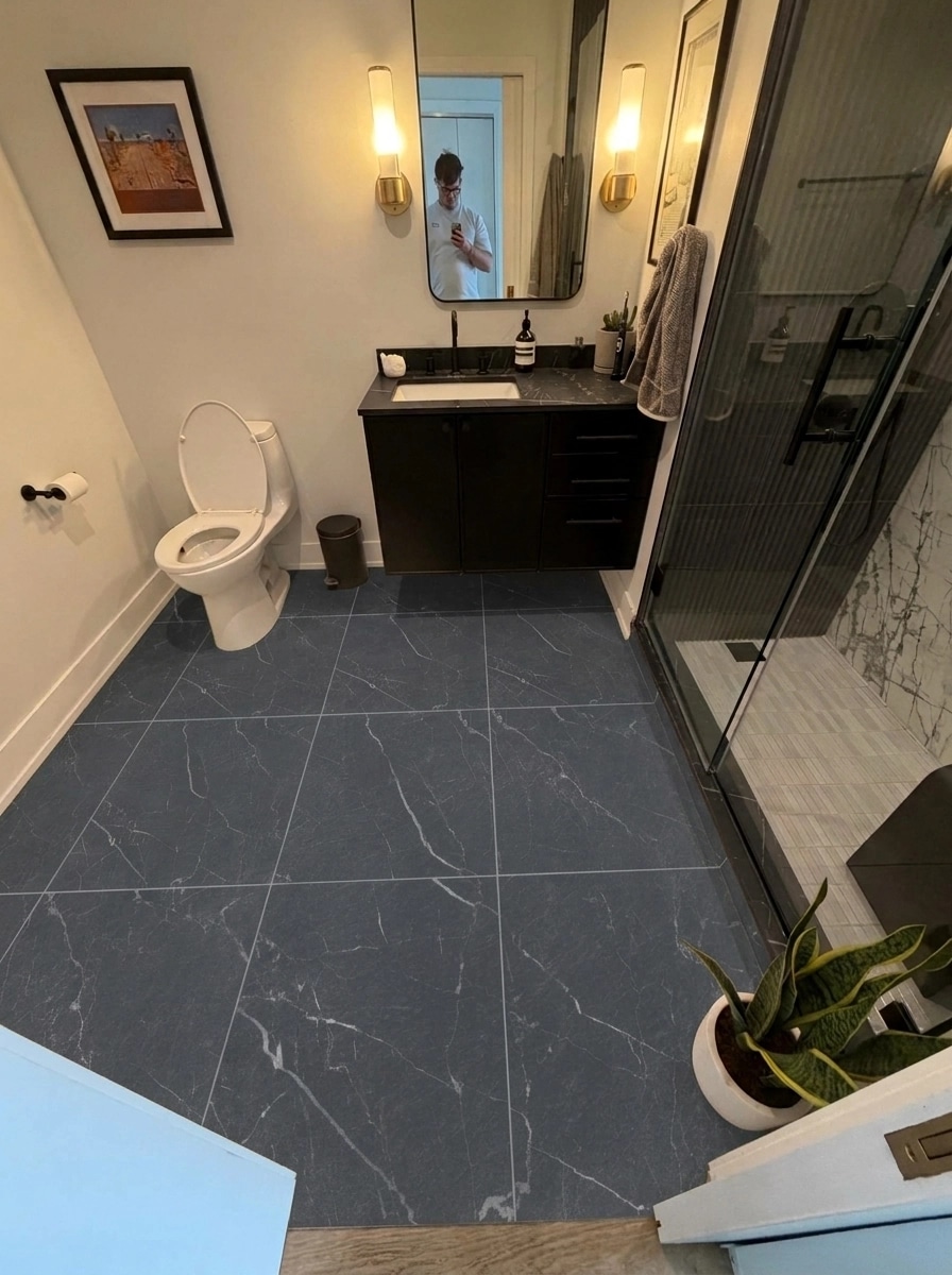 Bathroom interior in no_style style — photo by GenRoom AI