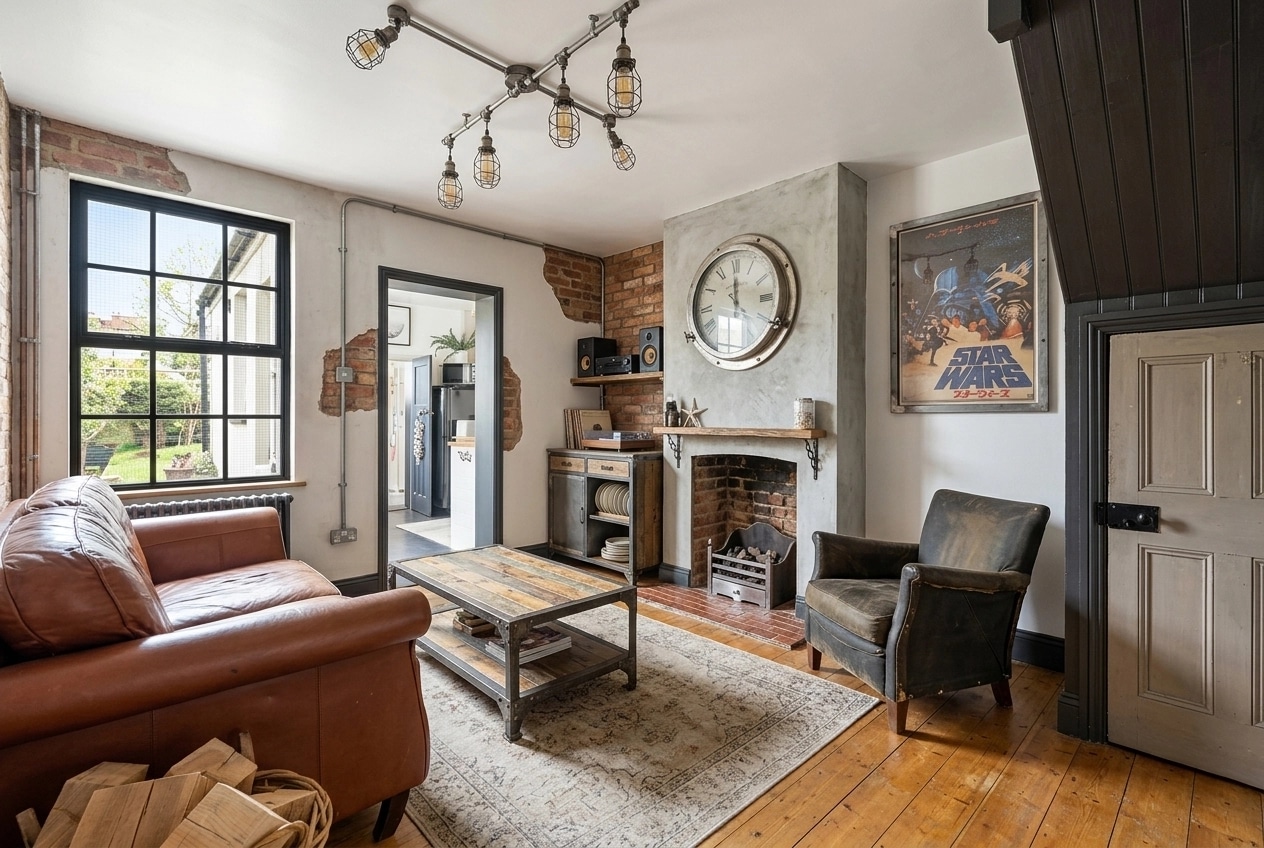 Interior design in Loft / Industrial style — Living Room by GenRoom AI