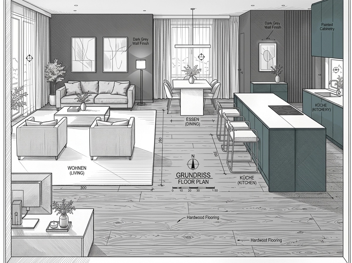 Interior design in Contemporary style — Living Room by GenRoom AI