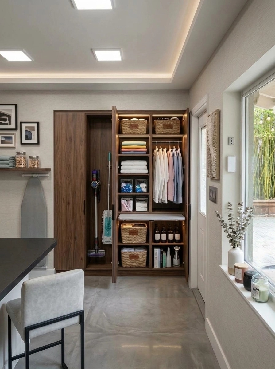 Interior design in Contemporary style — laundry by GenRoom AI