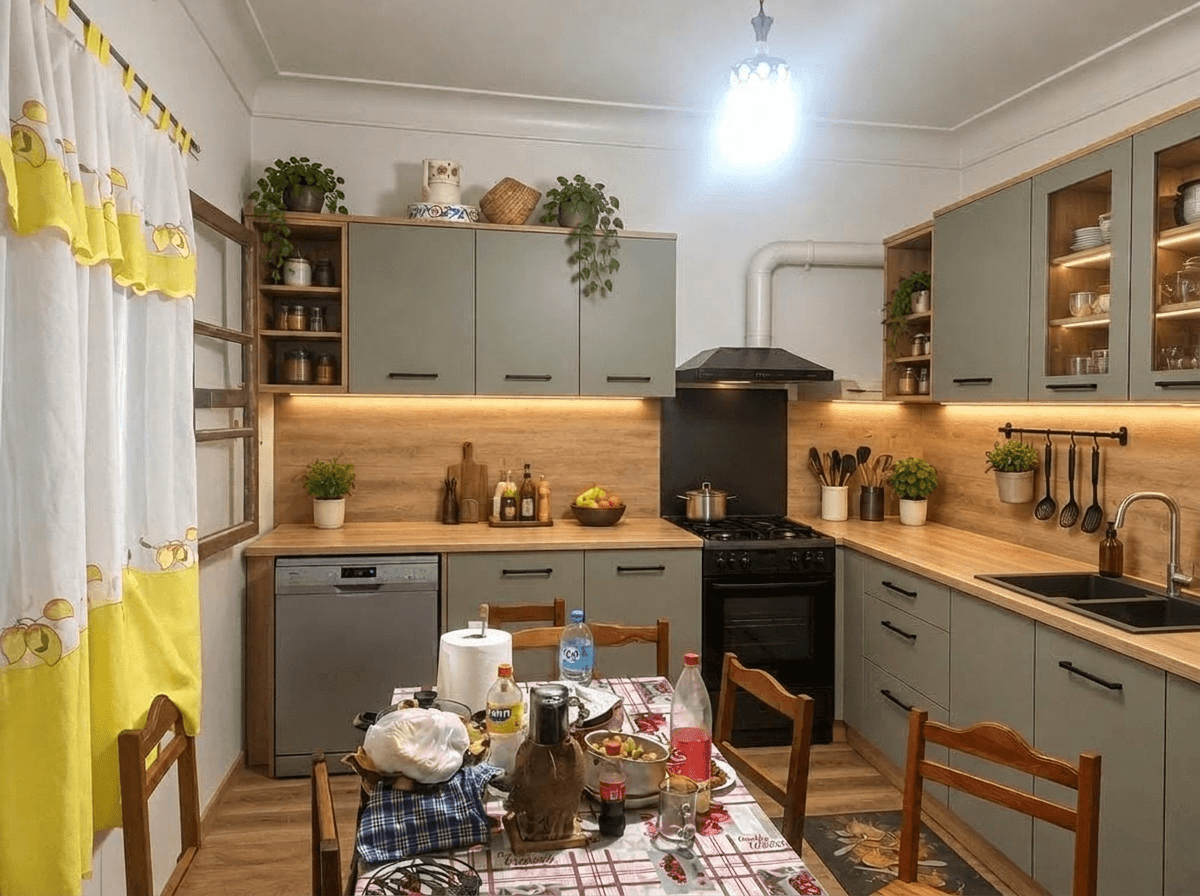 Kitchen interior in no_style style — photo by GenRoom AI