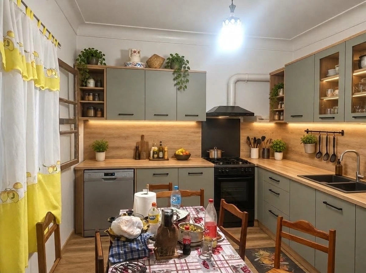 Kitchen interior in no_style style — photo by GenRoom AI