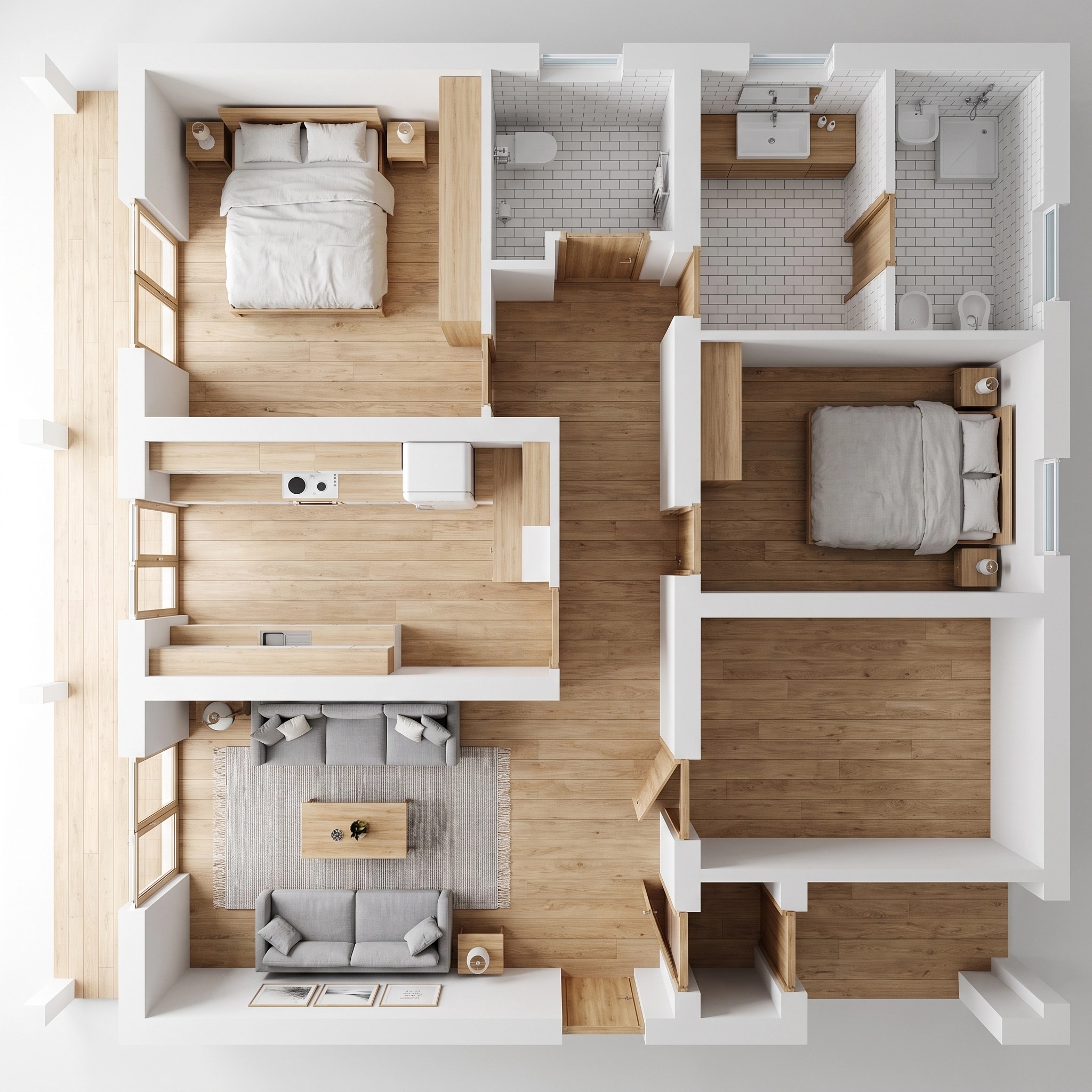 Scandinavian Living Room design — interior photo by GenRoom AI