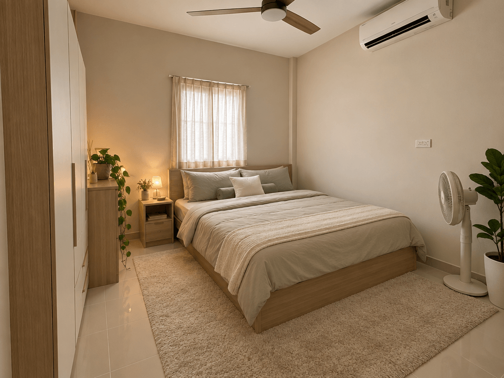 Minimalism Bedroom design — interior photo by GenRoom AI