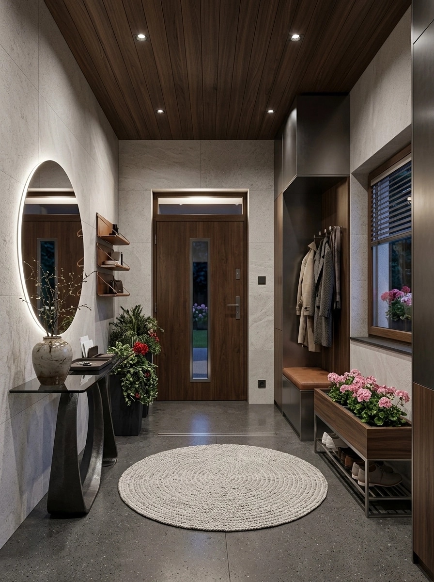 Hallway interior in Contemporary style — photo by GenRoom AI