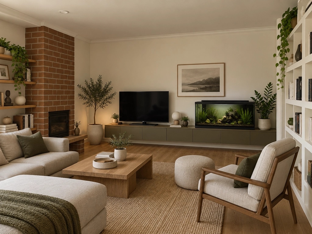 Interior design in Minimalism style — Living Room by GenRoom AI