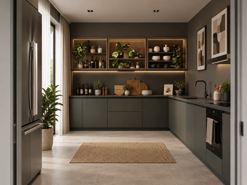Interior design in Contemporary style — Kitchen by GenRoom AI