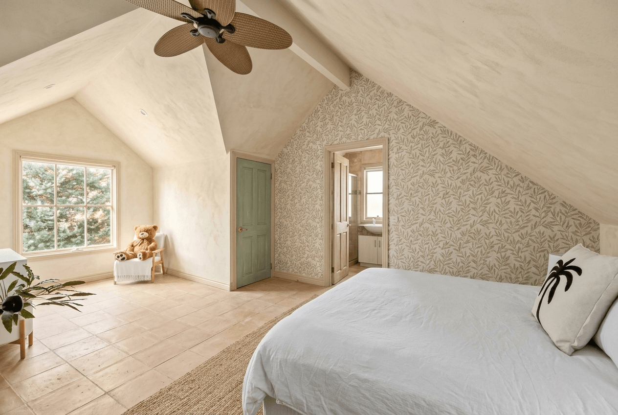 Mediterranean Bedroom design — interior photo by GenRoom AI