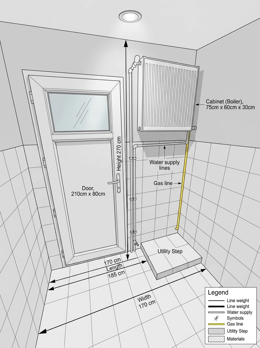 Bathroom interior in no_style style — photo by GenRoom AI