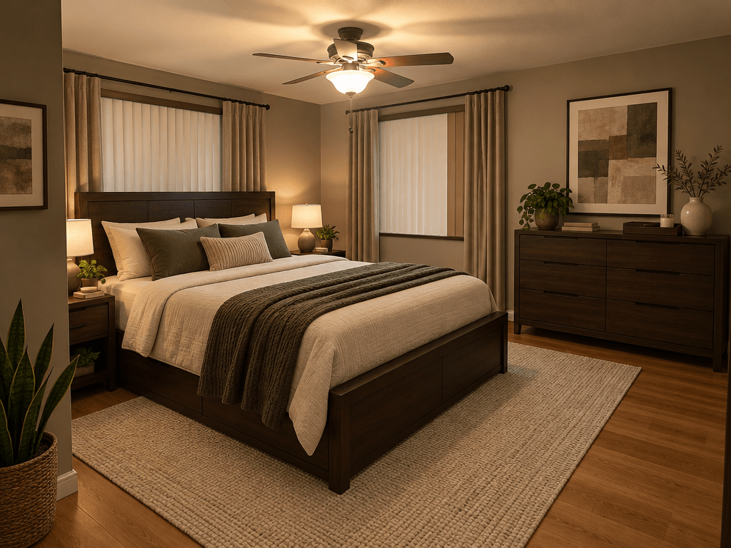 Contemporary Bedroom design — interior photo by GenRoom AI