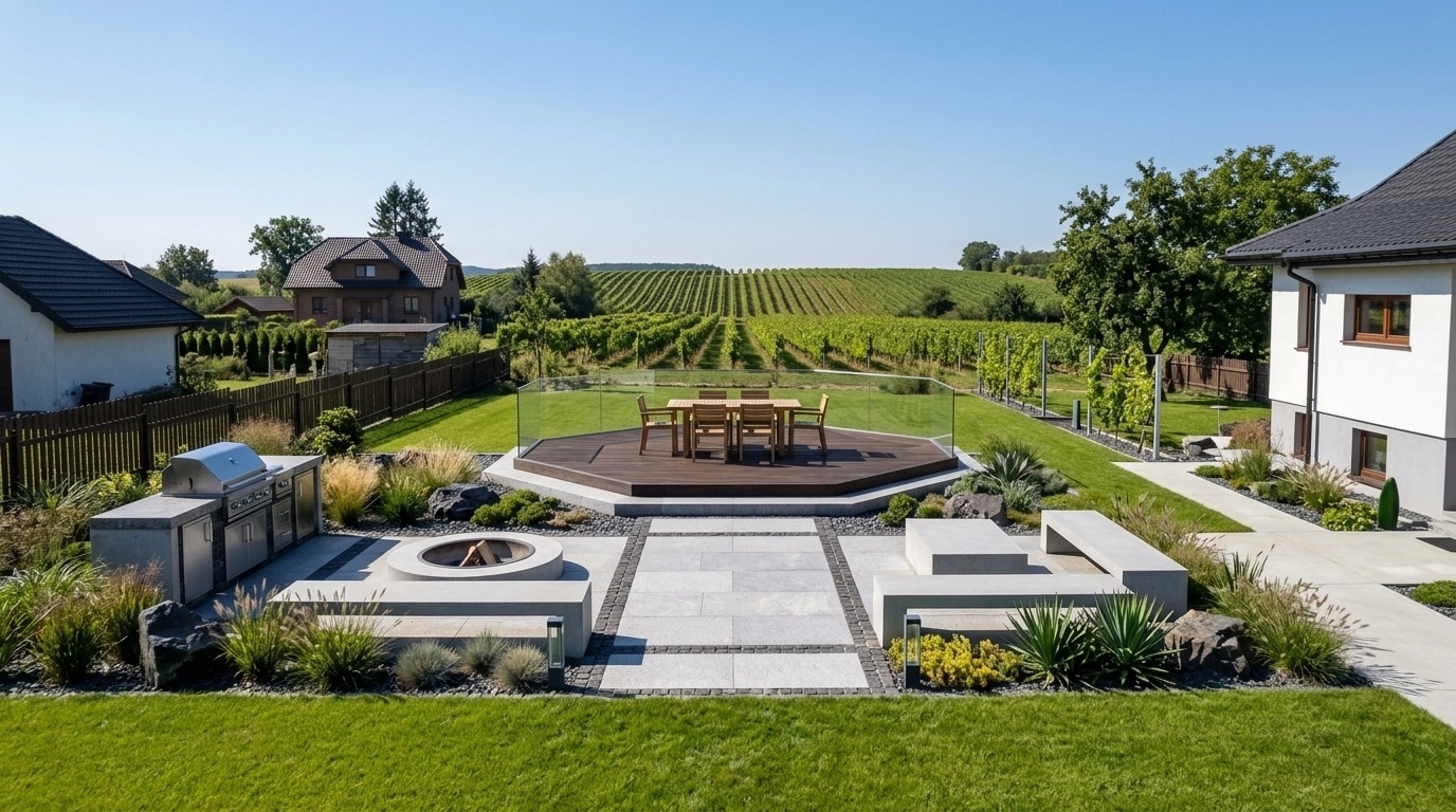 Landscape design in Minimalist Yard style — Yard by GenRoom AI