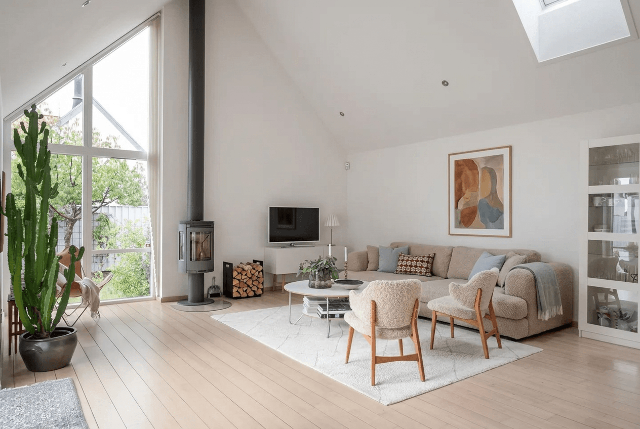 Interior design in Scandinavian style — Living Room by GenRoom AI