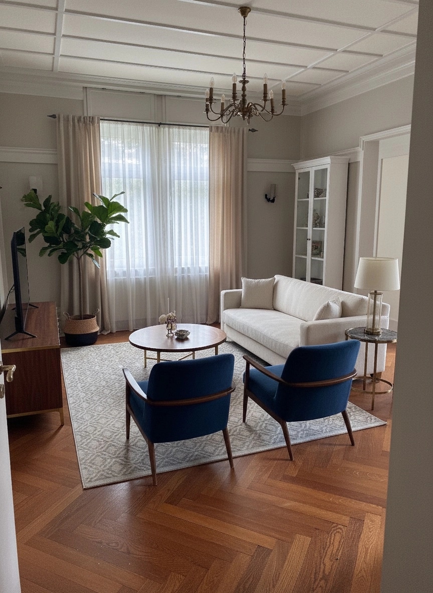 Interior design in Transitional style — Living Room by GenRoom AI