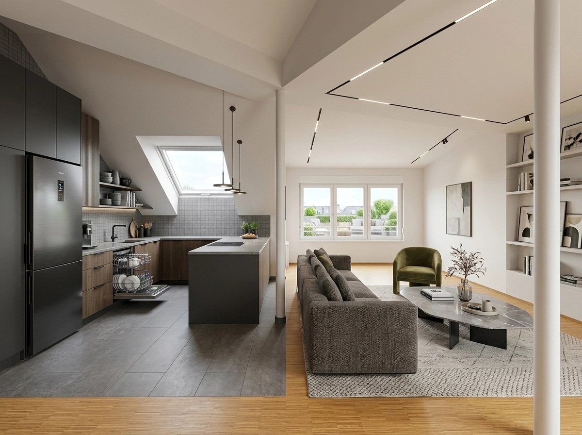 Interior design in Contemporary style — Living Room by GenRoom AI