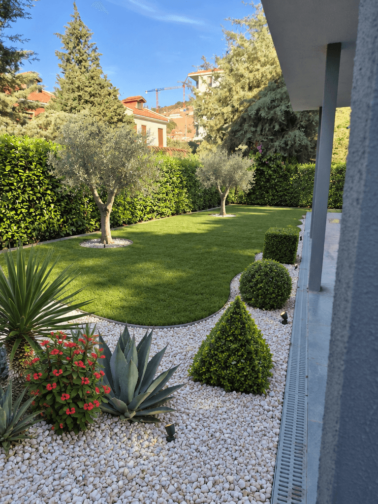 Yard design in no_style style — photo by GenRoom AI
