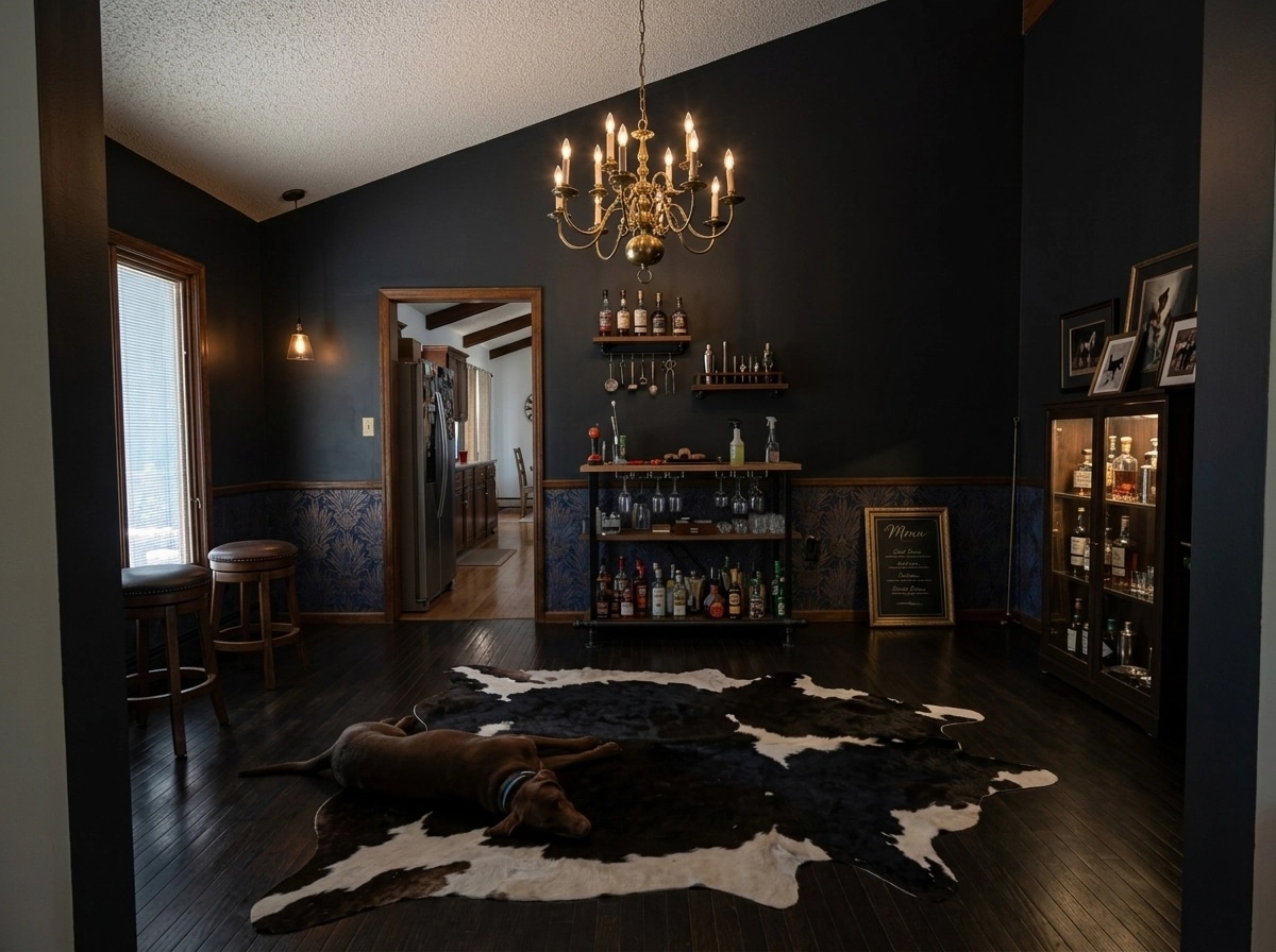 Interior design in Rustic style — bar by GenRoom AI