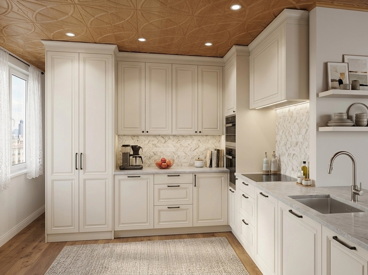 Kitchen interior in Transitional style — photo by GenRoom AI