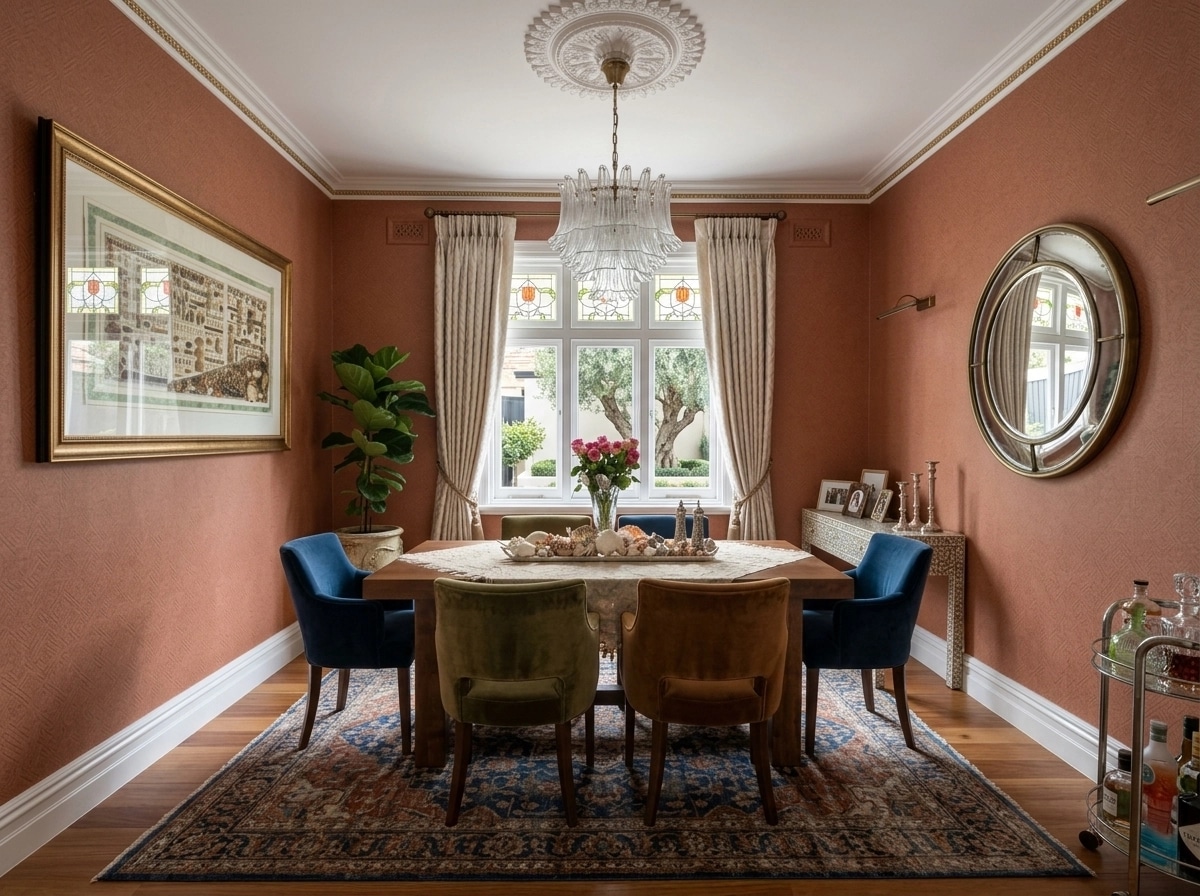 Interior design in Transitional style — dining_room by GenRoom AI