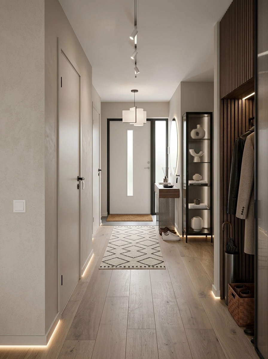 Hallway interior in Contemporary style — photo by GenRoom AI