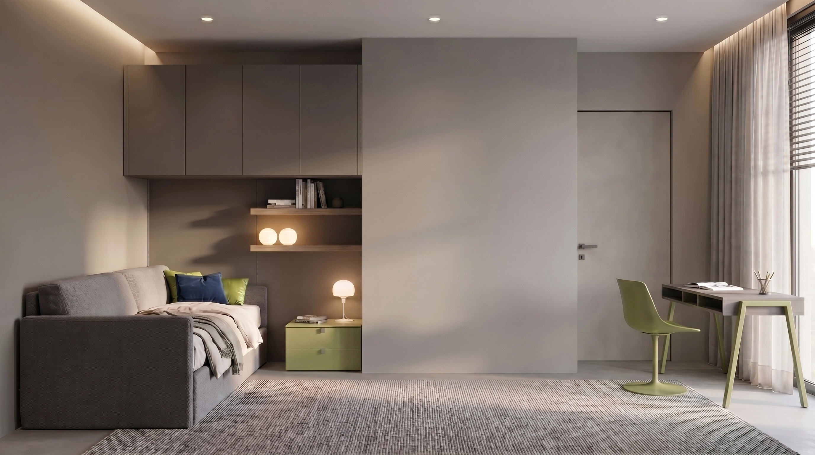 Contemporary Kids Room design — interior photo by GenRoom AI