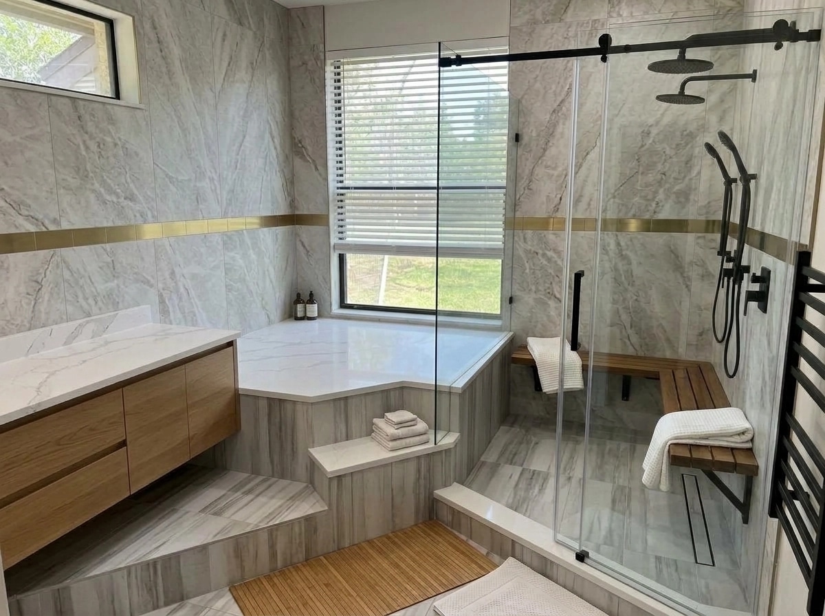 Bathroom interior in no_style style — photo by GenRoom AI