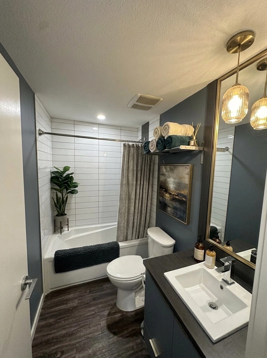 Bathroom interior in no_style style — photo by GenRoom AI