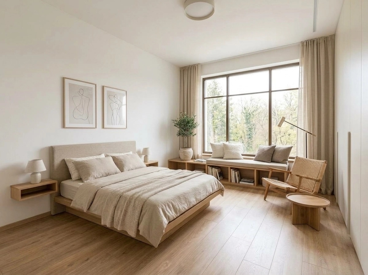 Minimalism Bedroom design — interior photo by GenRoom AI