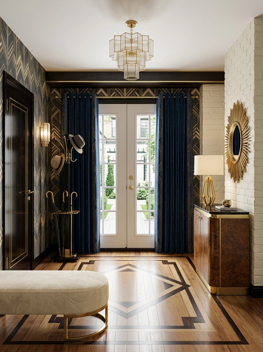 Interior design in Art Deco style — Hallway by GenRoom AI