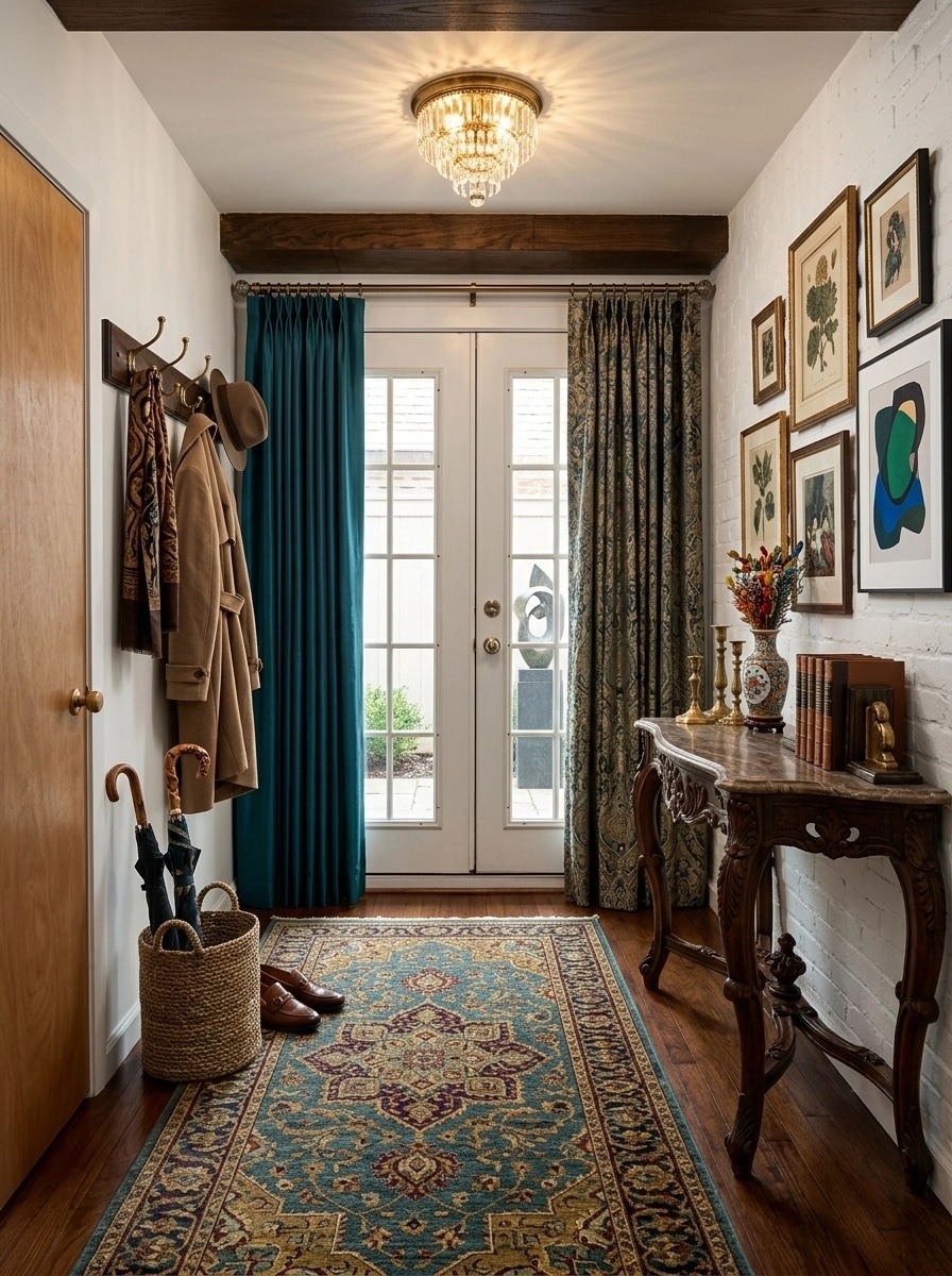 Hallway interior in Eclectic style — photo by GenRoom AI