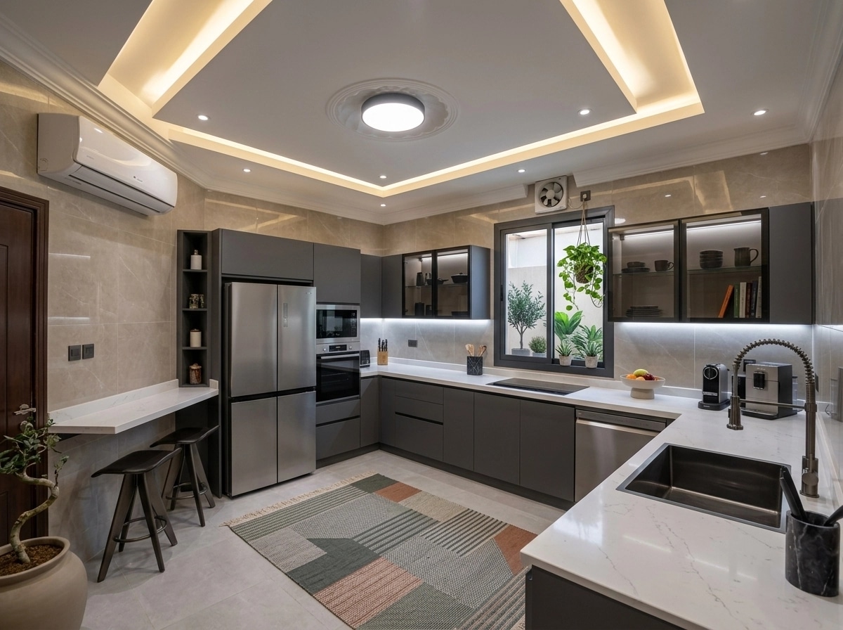 Kitchen interior in Contemporary style — photo by GenRoom AI