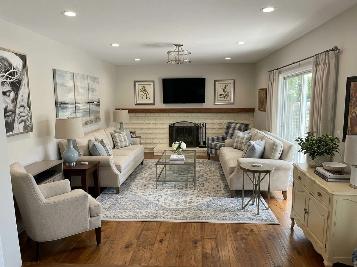 Interior design in Transitional style — Living Room by GenRoom AI