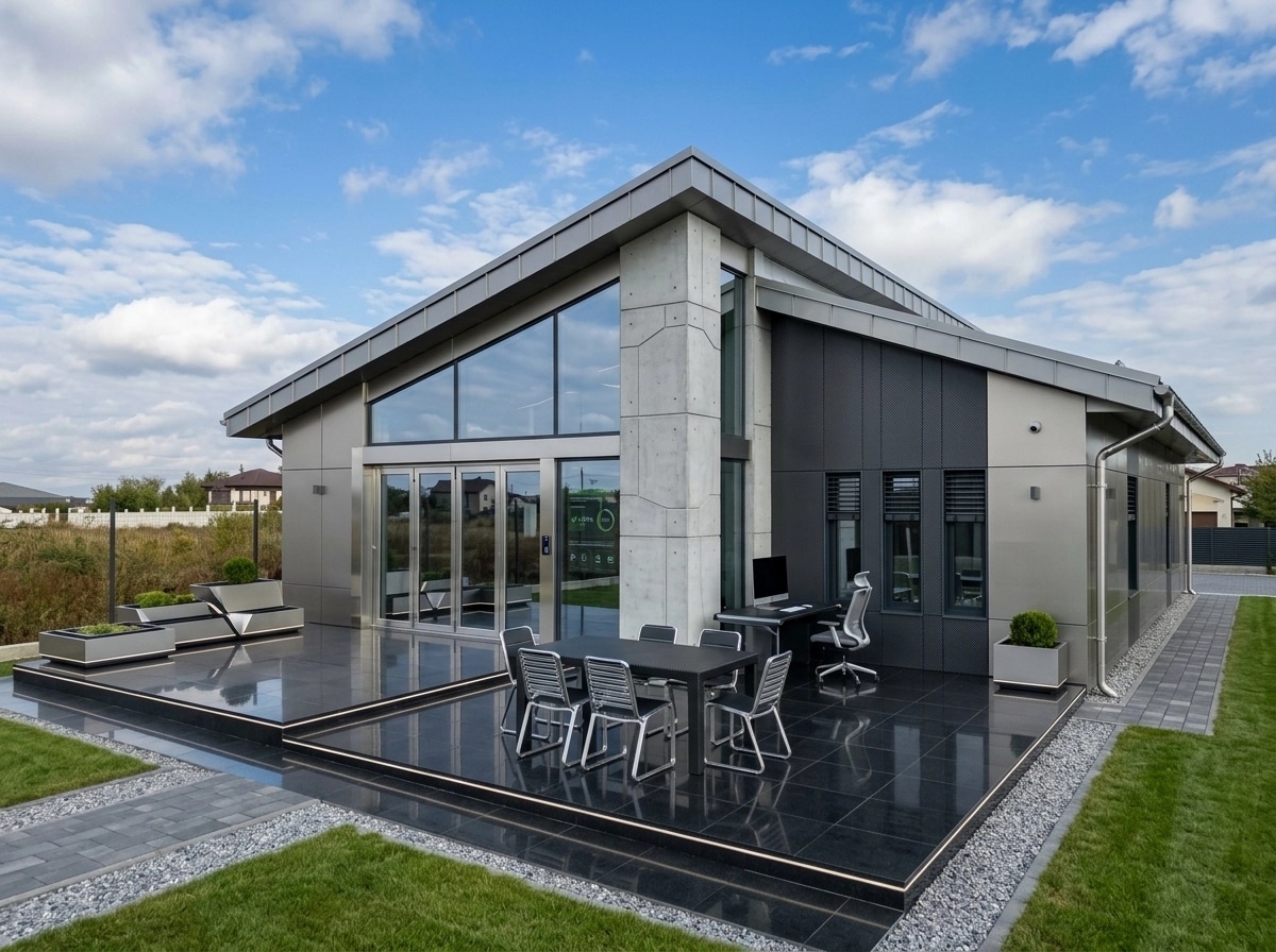 Facade design in Hi-Tech Facade style — Facade by GenRoom AI