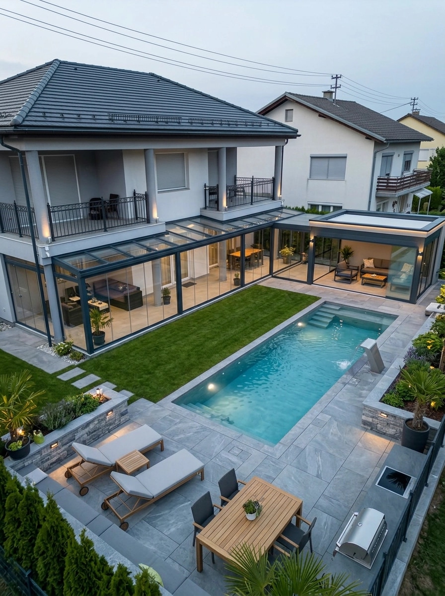 Landscape design in Contemporary Yard style — Yard by GenRoom AI