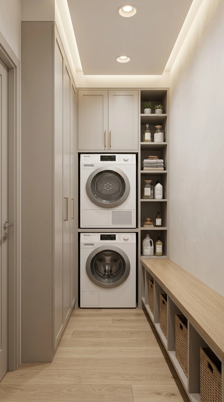 Interior design in Contemporary style — laundry by GenRoom AI