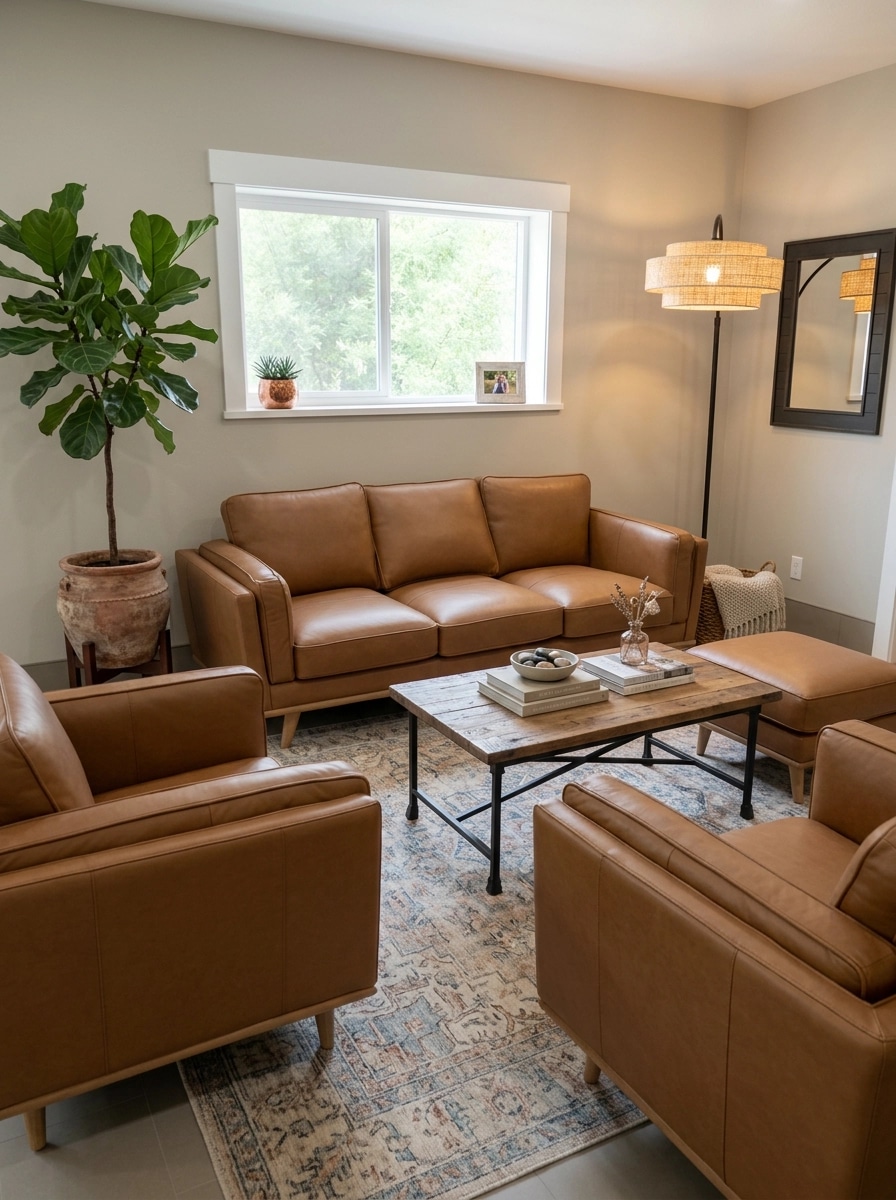 Modern Farmhouse Living Room design — interior photo by GenRoom AI