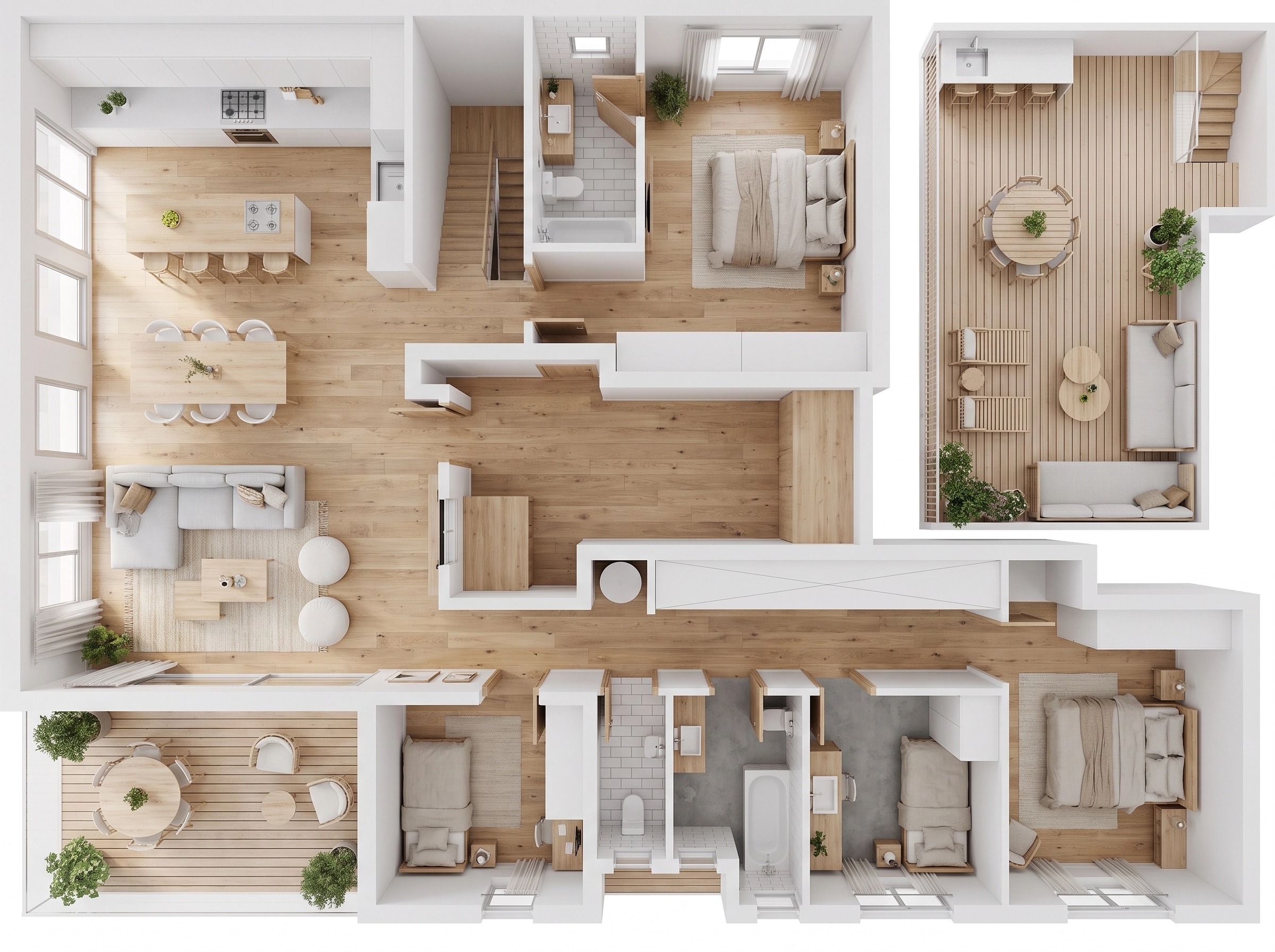 Scandinavian Living Room design — interior photo by GenRoom AI